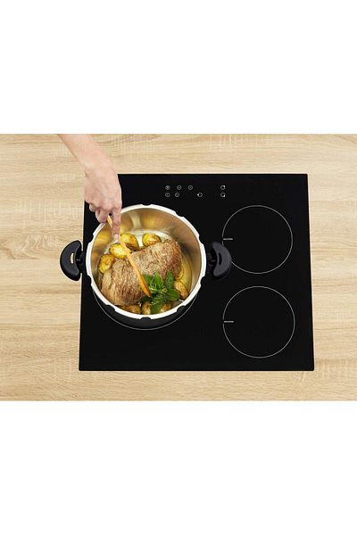 TEFAL قدر ضغط من الفولاذ المقاوم للصدأ سعة 9 لتر