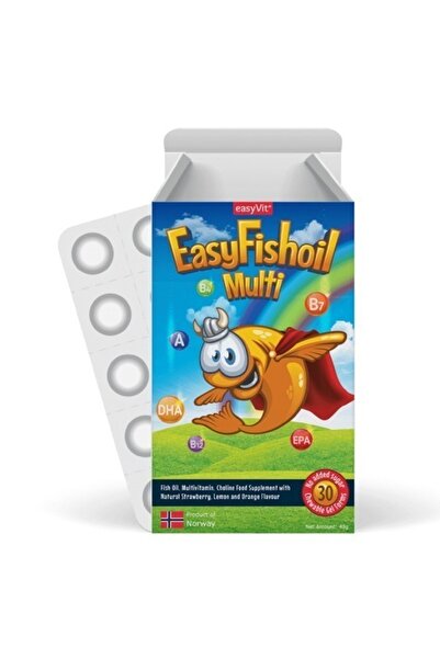 EASYVİT إيزي فيت إيزي فيش أويل ملتي - 30 جل قابل للمضغ