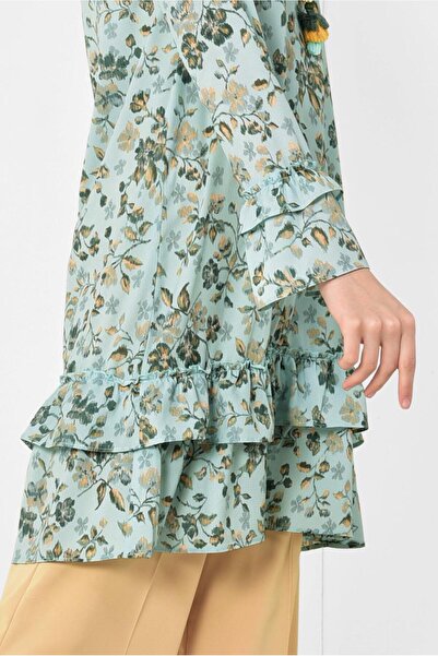 Alvina TUNICA CU FUSTA SI MANECI CU Volane 4971