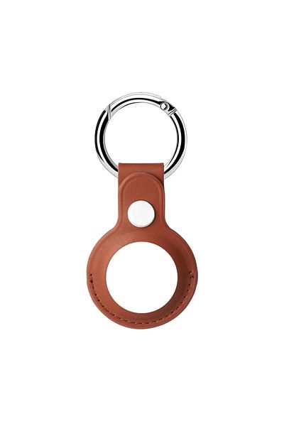 Choice A1 Leather Keychain for Apple Airtags Case Protective Cover Bumper Shell Tracker Accessories Anti-sc