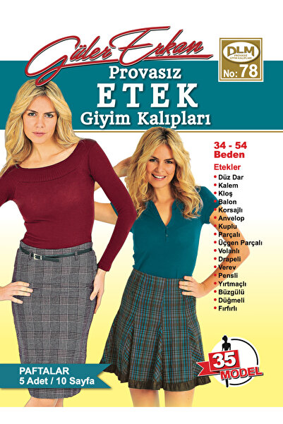 Dilem Yayınevi Güler Erkan No:78 Provasız Etek Giyim Kalıpları