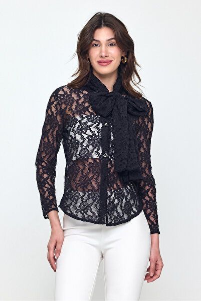 Laranor Шаль з деталями з мережива Кардиган-кімоно Кардиган День - Ніч - Пляжна елегантність 25l8016