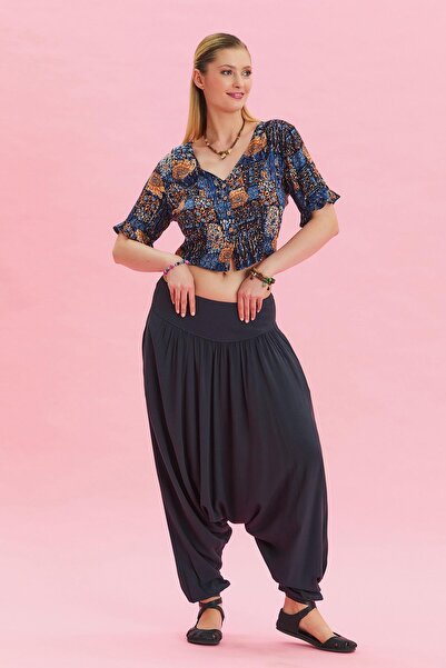 Los banditos Gipe Детальний штани з гумкою та кишенями Жіночі шаровари