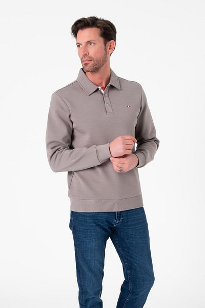 Tony Montana Ανδρικό φούτερ με βαμβακερό γιακά Polo Regular Fit-SW-1101