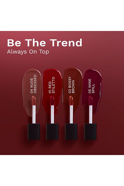 Pilgrim Mini Liquid Lipstick Pack of 4 Always on top 4 ml