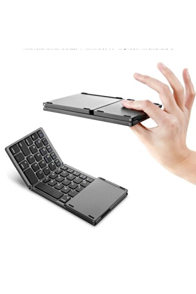 TEG Elektronik Bluetooth Katlanabilir mini Klavye Telefon Tablet Pc Uyumlu Touch Pad