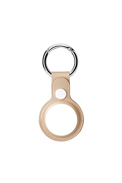 Choice A6 Leather Keychain for Apple Airtags Case Protective Cover Bumper Shell Tracker Accessories Anti-sc