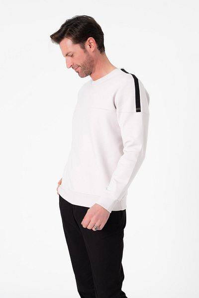 Tony Montana Ανδρικό φούτερ με κανονική εφαρμογή Crew Neck Luxury Tech Arma Printed SW-1100