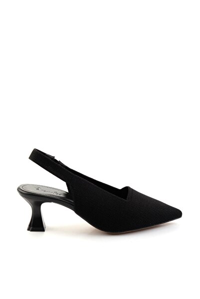 Bambi Siyah  Kadın Klasik Topuklu Ayakkabı K01213211082