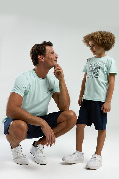 Arnetta Father Son Shorts Suit, Father and Child Pajamas Priced Separately