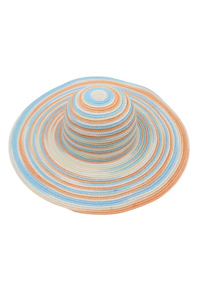 BM GİFT DESİGN Women's beach hat nature colorful circles