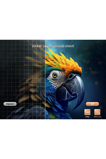 TOPTRO X7 4K Destekli Akıllı Projeksiyon, Otomatik Odak & Düzeltme, WiFi 6 & Bluetooth 5.2