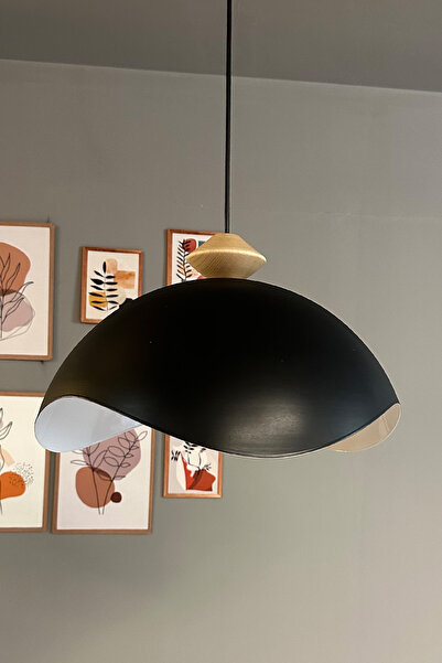 Bamyum Luna Siyah Tekli Avize Q Kafa Başlık Sarkıt Lamba Restoran Salon Aydın...