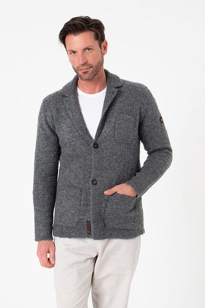 Tony Montana Lux Tech Classic Mold Wool Men's Knitted Jacket-Tc-1016