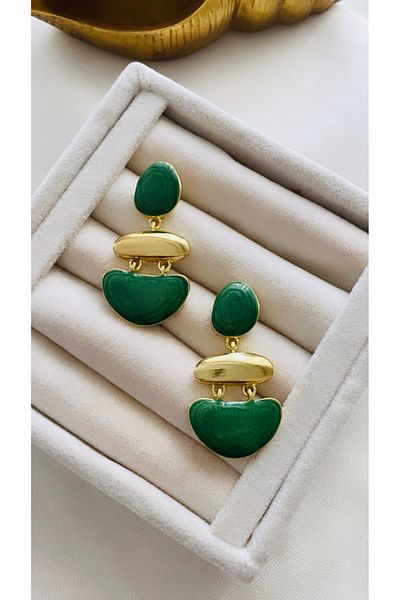 VNS Accessories Colorful Design Earrings (5 cm)