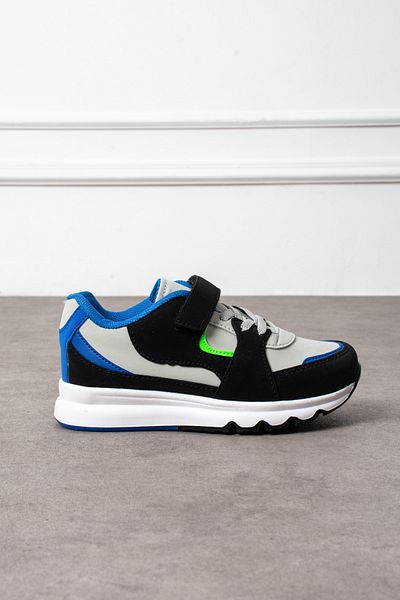 lord's ayakkabı Pantofi sport cu talpă anatomică pentru copii, negru, verde