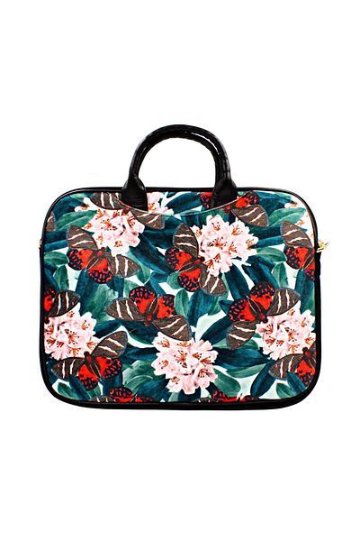 NO BRAND Geantă pentru laptop, colorată, pentru damă, din catifea, MAGNOLIA 14"