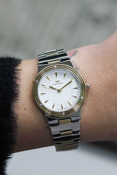 FERRO F21586D Women's Wristwatch with Steel Cord