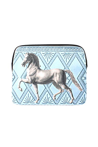 NO BRAND Husă tabletă din catifea WHITE HORSE 11"