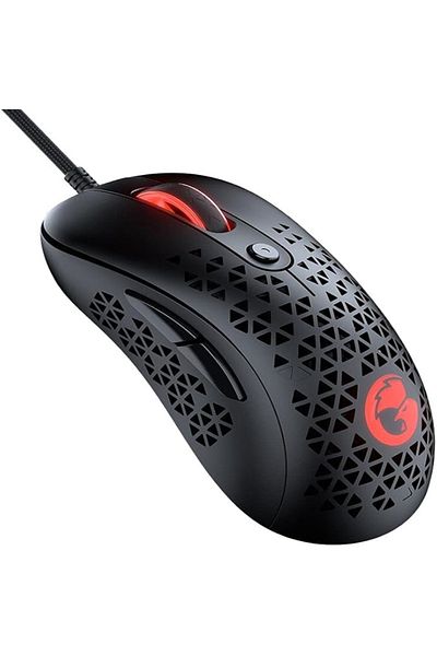 GameSir ماوس ألعاب سلكي - إضاءة RGB، 16000 نقطة في البوصة، تصميم مريح، أزرار قابلة للبرمجة، أسود