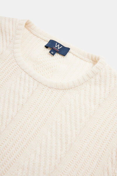 W Collection EKRU BİSİKLET YAKA UZUN KOLLU KAZAK