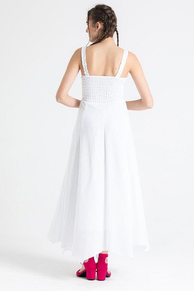 Eliş Şile Bezi Strappy Voile Emel - Πράσινο Μακρύ Καλοκαιρινό Φόρεμα