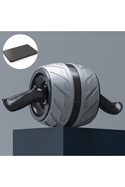 Choice1 عجلة تمارين البطن الصحية من Gray Rebound Ab Roller مع سجادة للركبة، ج...