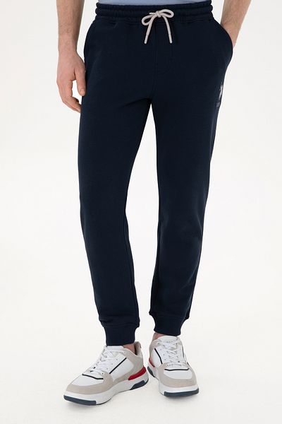 U.S. Polo Assn. Men's Slim Fit Elastic Leg Navy Blue Sweatpants 50298047 -Vr033