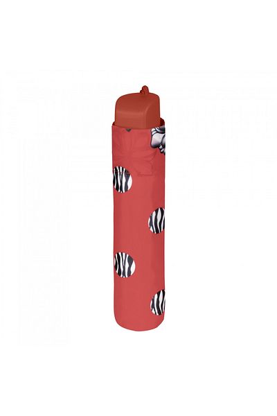 Perletti Women's MINI manual umbrella Perletti flowers polka dots red