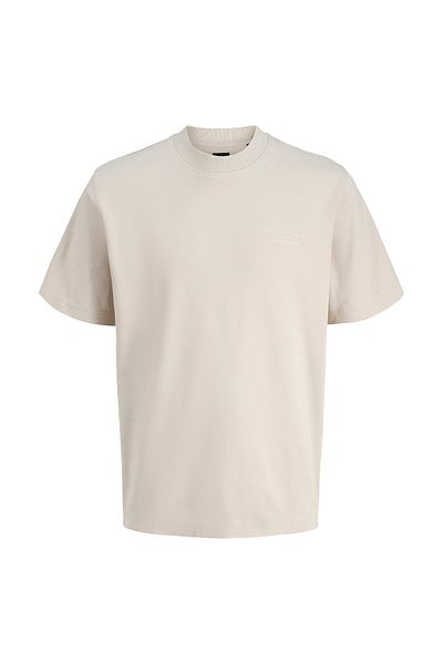 Jack & Jones Ανδρικό μπεζ μπλουζάκι Blachad Branding (12259357-SLG)