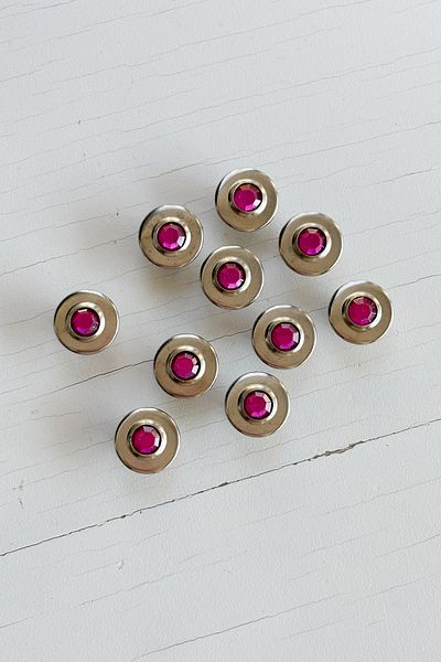 BERRİN AKSESUAR 14mm Colorful Fixed Jeans Denim Jacket Button 10 Pcs