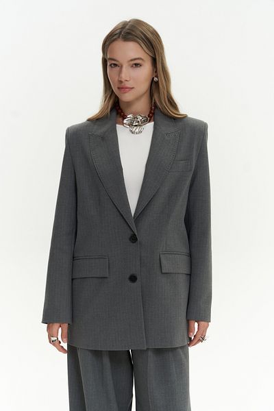 MAİ COLLECTİON Line Smoked Blazer - Jessica Style