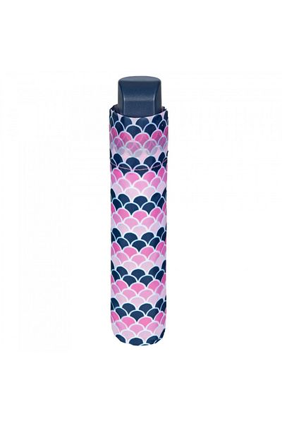 Perletti Women's MINI manual umbrella Perletti geometrico pink
