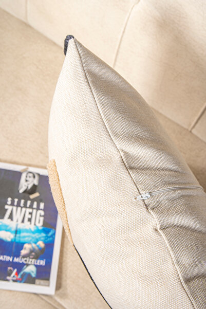 Bade Design 2'li Bohem Punch Kırlent ,Dekoratif, Yastık Kılıfı Çok Tercih Edilen (KETEN KUMAŞ) KİTAP HEDİYELİ