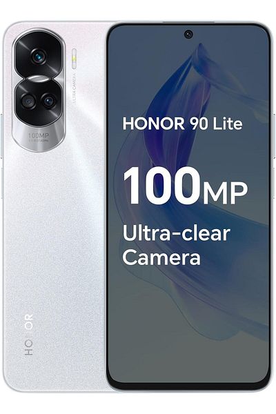 HONOR 90 Lite Smartphone 5G, Dual SIM  8GB RAM 256GB ROM  - Titanium Silver