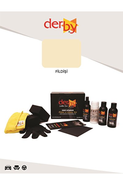 Derby Fildişi Oto Torpido, Plastik, Trim Ve Bakalit Aksam Boyama Ve Yenileme Seti - 4'lü Set