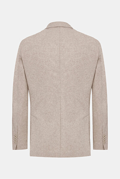 W Collection BEJ DÜĞMELİ YÜN CEKET