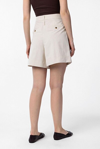 Antioch Stone High Waist Pencil Women's Bermuda Shorts