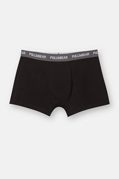 Pull & Bear 3’lü Pull&Bear logolu boxer paketi