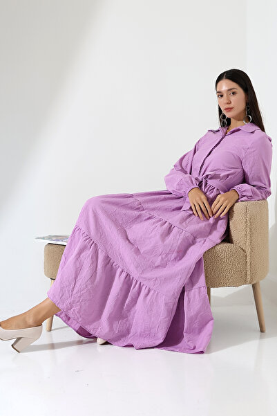 ensade Rochie țesătă cu model cu jumătate de plăcuță