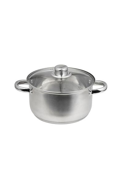 Domotti Stainless steel pot with lid 24cm, 5.8L, Santo