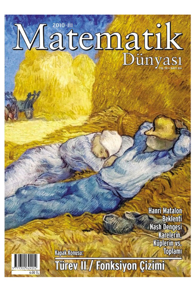 Nesin Matematik Köyü Matematik Dünyası Dergisi Sayı:84 Yıl:2010 - III
