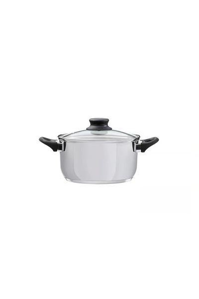 Domotti Stainless steel pot with lid 16cm, 1.8L, Lima