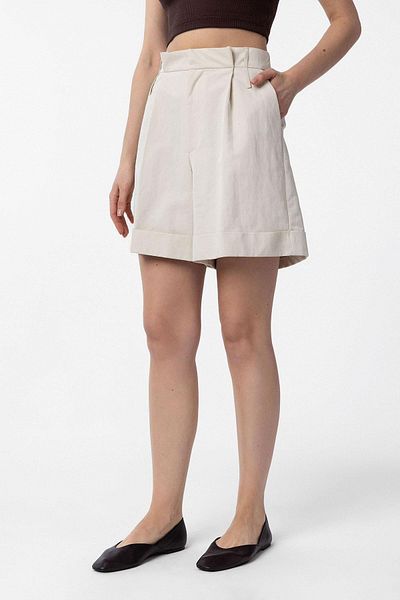 Antioch Stone High Waist Women's Bermuda Shorts