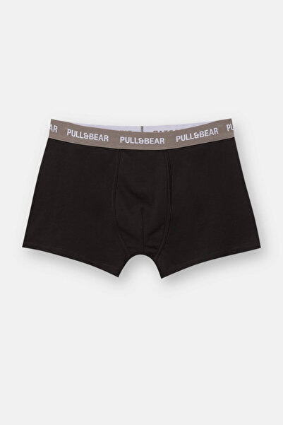 Pull & Bear 3’lü Pull&Bear logolu boxer paketi