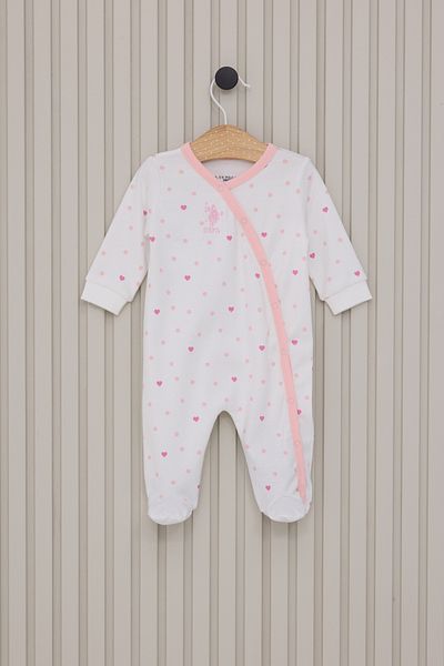 U.S. Polo Assn. Baby Girl White Jumpsuit 50315319 -Vr071