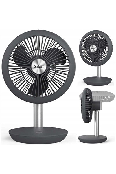 Zilan Ventilator portabil ZLN4000, Gri incarcare USB, 5W, Diametru 18 cm, 4 v...