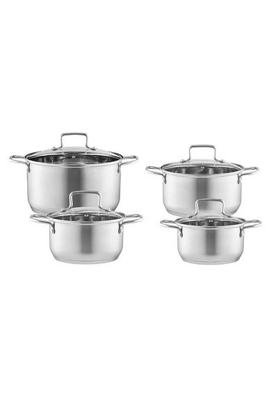 Ambition Stainless steel pot set, 8 pieces, Hugo