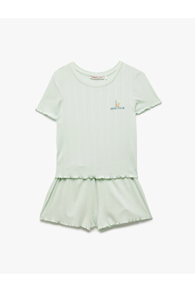 Koton Camisole Modal Fabric Short Sleeve Shorts Pajama Set