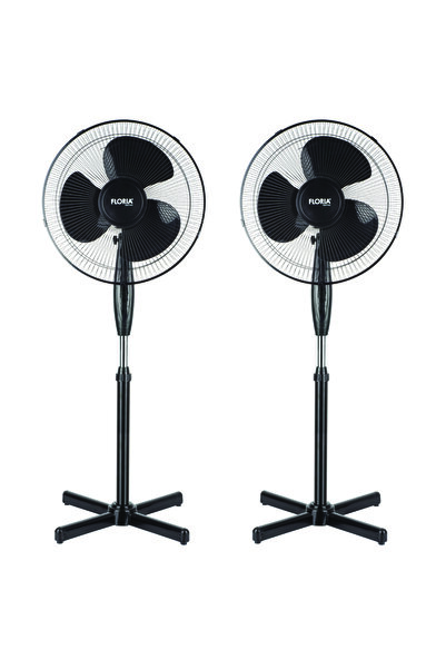 Floria Set 2 Bucati Ventilator Zln-3262, Negru Putere 40w, Diametru 40 Cm,